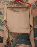 Tulle Top Beige Taupe